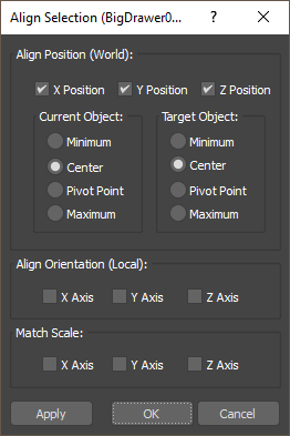 a 9-box-based relative alignment tool. · LightBurn